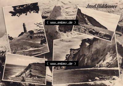 s/w - schwarzweiß Ansichtskarte bzw. Postkarte aus DDR-Zeiten, Insel Hiddensee im Norden der DDR Sammlung