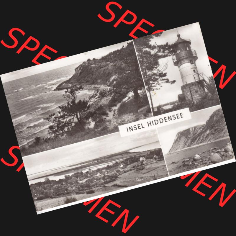 Ansichtskarte DDR Bezirk Rostock, Kreis Rügen, Insel Hiddensee, DDR, Insel Hiddensee, Die Hucke bei Kloster, Leuchtturm. s/w - schwarzweiß Ansichtskarte... Sammlung