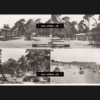 Ansichtskarte DDR Bezirk Rostock, Kreis Rügen, Ostseebad Göhren: Zeltplatz. Ansichtskarte bzw. Postkarte aus DDR-Zeiten der Deutschen Demokratischen Republik vom... Sammlung
