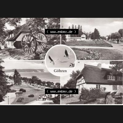 Ansichtskarte DDR Bezirk Rostock, Kreis Rügen, Ostseebad Göhren: Heimatmuseum Mönchgut, Promenade. Ansichtskarte bzw. Postkarte aus DDR-Zeiten der Deutschen... Sammlung