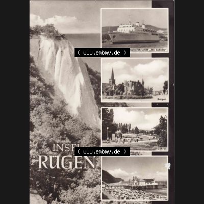 Ansichtskarte DDR Bezirk Rostock, Kreis Rügen, mit Insel Rügen allgemeiner Ansichtskarte: Insel Rügen allgemein. Ansichtskarte bzw. Postkarte aus DDR-Zeiten... Sammlung