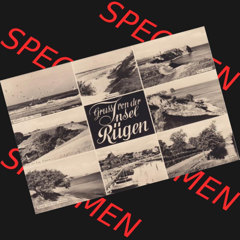 Ansichtskarte DDR Bezirk Rostock, Kreis Rügen, Insel Rügen allgemein, Gruss von der Insel Rügen, Möwen an der Ostsee, Bakenberg, Kap Arkona,... Sammlung