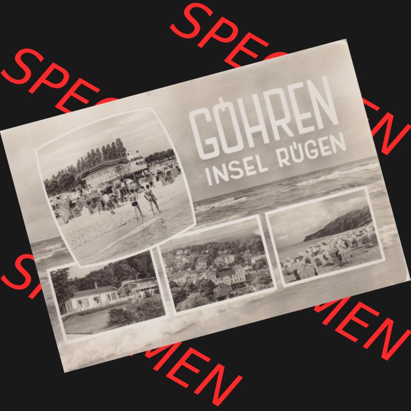 Ansichtskarte DDR Bezirk Rostock, Kreis Rügen, Ostseebad Göhren: DDR, Göhren, Insel Rügen, schwarzweiß. Ansichtskarte bzw. Postkarte... Sammlung