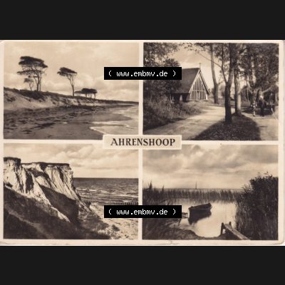 Ansichtskarte DDR Bezirk Rostock, Kreis Ribnitz-Damgarten, Ahrenshoop, Ostseebad. Ansichtskarte bzw. Postkarte aus DDR-Zeiten der Deutschen Demokratischen Republik vom Bezirk... Sammlung
