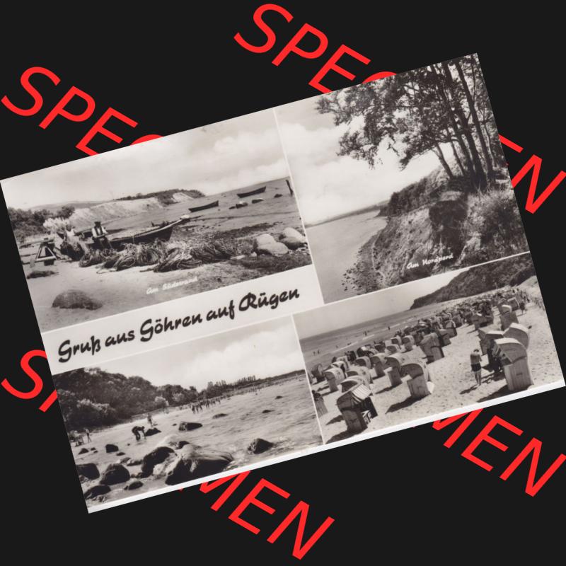Ansichtskarte DDR Bezirk Rostock, Kreis Rügen, Ostseebad Göhren: DDR, Gruß aus Göhren auf Rügen, Am Südstrand. Ansichtskarte bzw.... Sammlung