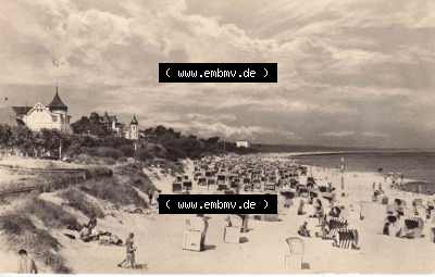 Ansichtskarte bzw. Postkarte in s/w - schwarzweiß aus DDR-Zeiten, Bezirk Rostock, Kreis Rügen Ostseebad Binz, eine Binzer DDR-Sammlung Sammlung