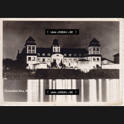 Alte Ansichtskarte DDR Bezirk Rostock, Kreis Rügen, Ostseebad Binz, 1961, Ostseebad Binz, Rügen. Ansichtskarte bzw. Postkarte in s/w - schwarzweiß... Sammlung