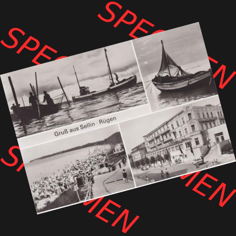 Ansichtskarte DDR Bezirk Rostock, Kreis Rügen, Ostseebad Sellin: Gruß aus Sellin-Rügen. Ansichtskarte bzw. Postkarte aus DDR-Zeiten der Deutschen Demokratischen... Sammlung