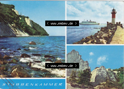 Ansichtskarte bzw. Postkarte aus DDR-Zeiten, der Insel Rügen Stubbenkammer im Norden der DDR Sammlung