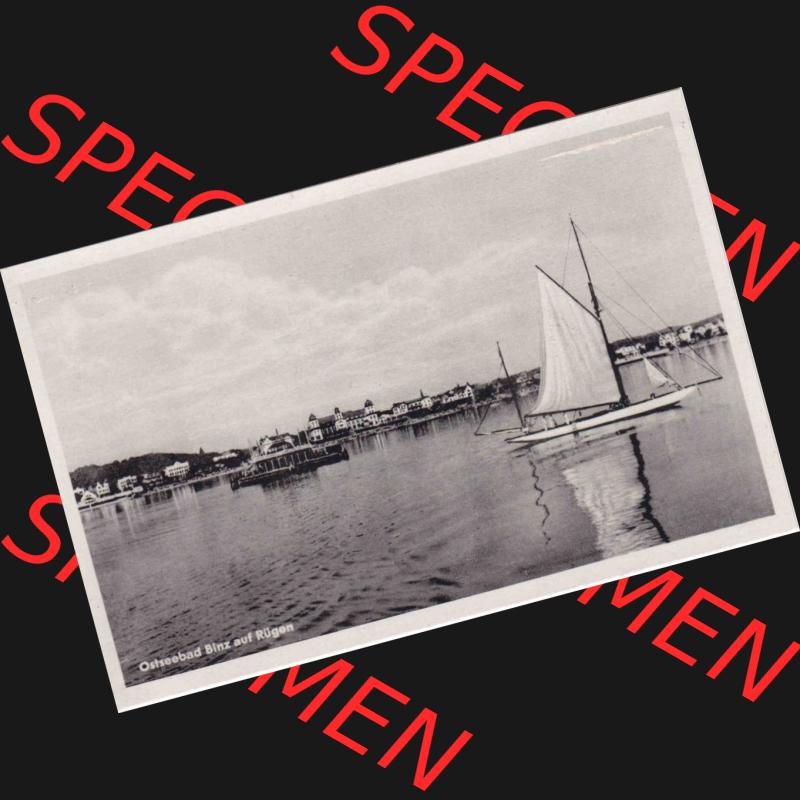 Alte Ansichtskarte DDR Bezirk Rostock, Kreis Rügen, Ostseebad Binz, Gertrud Bauer, Buchhandlung Binz-Rügen, Ostseebad Binz auf Rügen. Ansichtskarte bzw.... Sammlung
