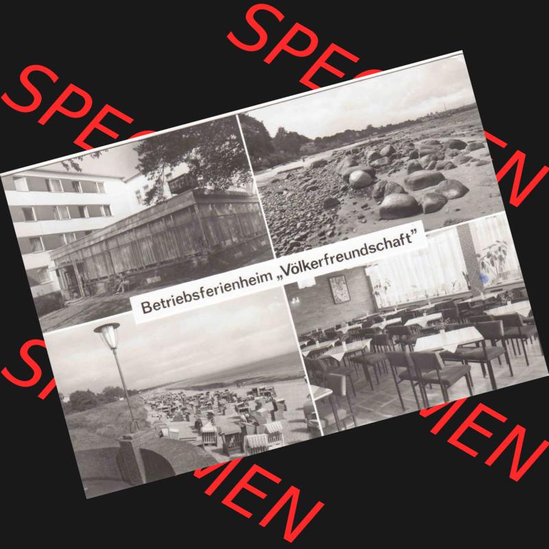 Alte Ansichtskarte DDR Bezirk Rostock, Kreis Rügen, Ostseebad Binz, DDR Binz auf Rügen Betriebsferinheim Völkerfreundschaft. Ansichtskarte bzw. Postkarte... Sammlung