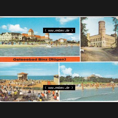 Ansichtskarte DDR Bezirk Rostock, Kreis Rügen, Ostseebad Binz, in Farbe - Color Ostseebad Binz DDR um 1980-1982. Ansichtskarte bzw. Postkarte in Farbe / Color aus... Sammlung