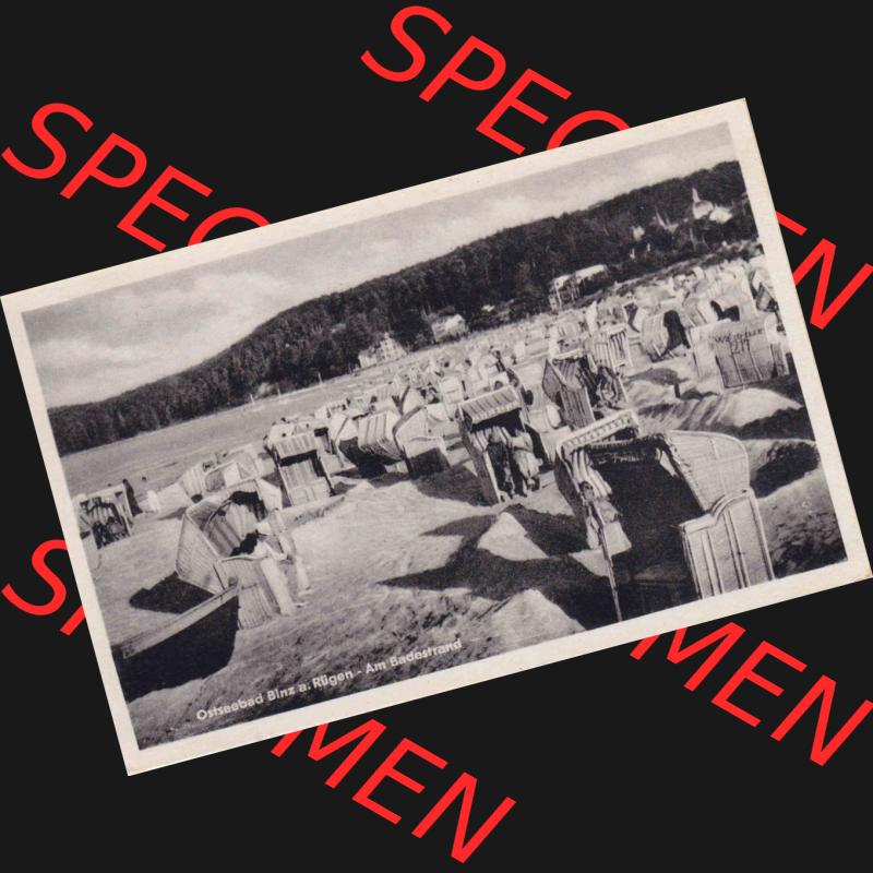 Alte Ansichtskarte DDR Bezirk Rostock, Kreis Rügen, Ostseebad Binz, DDR ERKA Ostseebad Binz, am Badestrand Fotoverlag R. Kallmer Zwickau 4302 A 115-55. Ansichtskarte... Sammlung