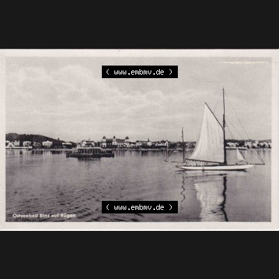 Alte Ansichtskarte DDR Bezirk Rostock, Kreis Rügen, Ostseebad Binz, Gertrud Bauer, Buchhandlung Binz-Rügen, Ostseebad Binz auf Rügen. Ansichtskarte bzw.... Sammlung