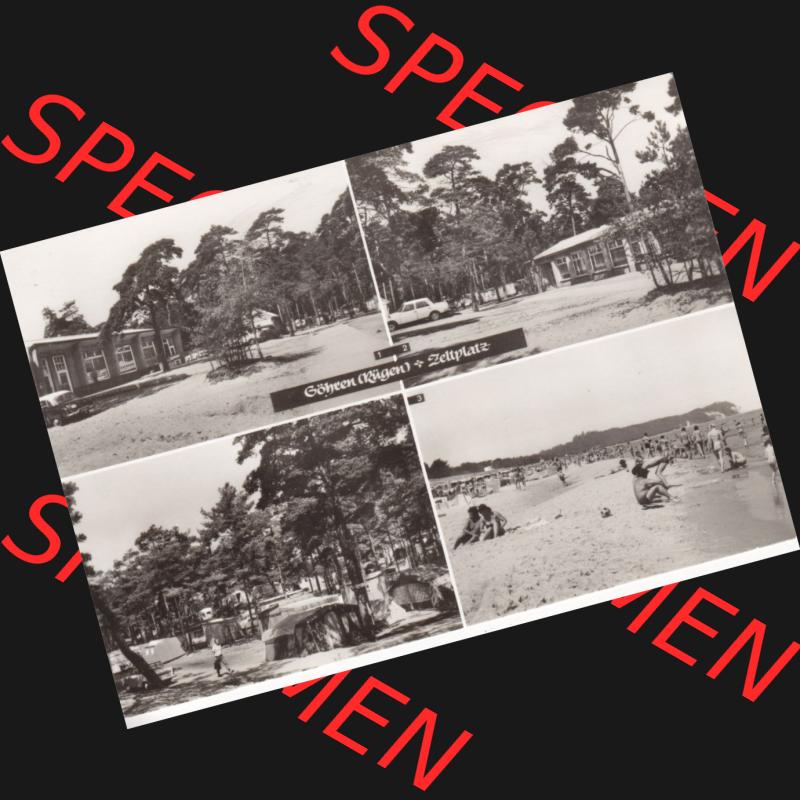 Ansichtskarte DDR Bezirk Rostock, Kreis Rügen, Ostseebad Göhren: Zeltplatz. Ansichtskarte bzw. Postkarte aus DDR-Zeiten der Deutschen Demokratischen Republik vom... Sammlung