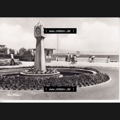 Alte Ansichtskarte DDR Bezirk Rostock, Kreis Rügen, Ostseebad Binz, 1963, Binz (Rügen). Ansichtskarte bzw. Postkarte in s/w - schwarzweiß... Sammlung