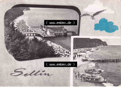 Ansichtskarte bzw. Postkarte aus DDR-Zeiten, Ostseebad Sellin im Norden der DDR Sammlung