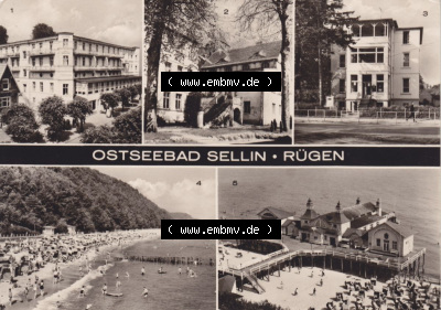 Ansichtskarte bzw. Postkarte aus DDR-Zeiten, Ostseebad Sellin im Norden der DDR Sammlung