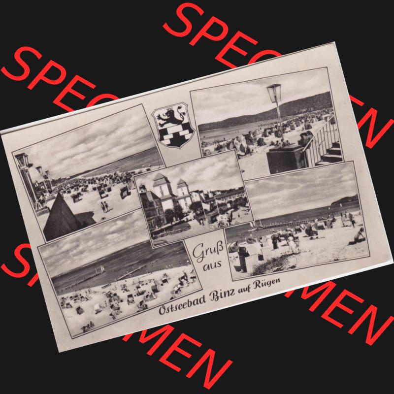 Alte Ansichtskarte DDR Bezirk Rostock, Kreis Rügen, Ostseebad Binz, Gruß aus Ostseebad Binz auf Rügen Verbraucherpreis DM 0,20. Ansichtskarte bzw.... Sammlung