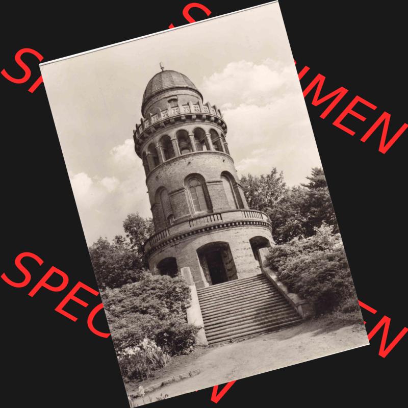 Ansichtskarte DDR Bezirk Rostock, Kreis Rügen, Stadt Bergen: Insel Rügen Bergen Rugard-Turm, Ernst-Moritz-Arndt Turm in Bergen auf Rügen. Ansichtskarte bzw.... Sammlung