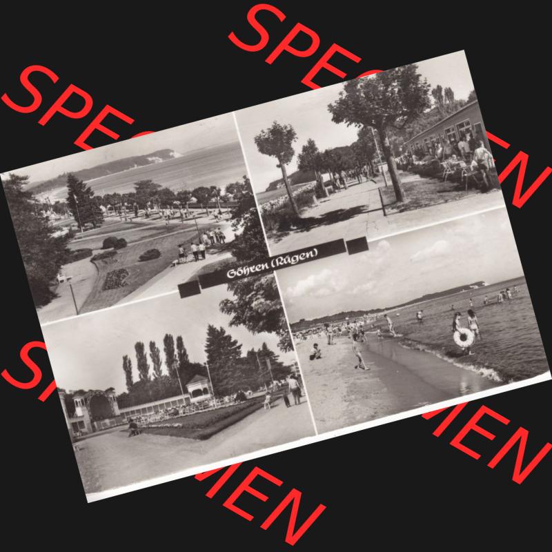 Ansichtskarte DDR Bezirk Rostock, Kreis Rügen, Ostseebad Göhren: Göhren (Rügen). Ansichtskarte bzw. Postkarte aus DDR-Zeiten der Deutschen... Sammlung