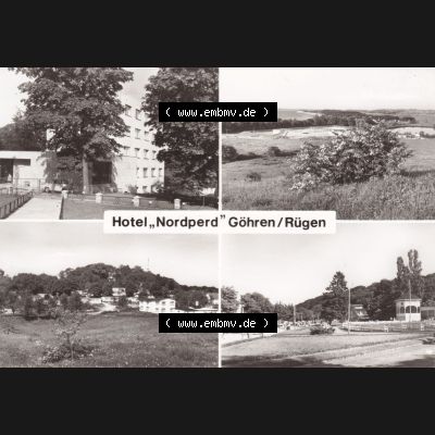 Ansichtskarte DDR Bezirk Rostock, Kreis Rügen, Ostseebad Göhren: Hotel Nordperd Göhren Insel Rügen. Ansichtskarte bzw. Postkarte aus DDR-Zeiten der Deutschen... Sammlung