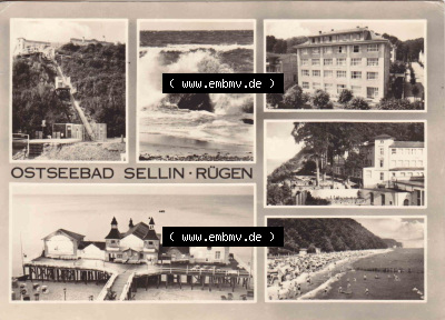 Ansichtskarte bzw. Postkarte aus DDR-Zeiten, Ostseebad Sellin im Norden der DDR Sammlung