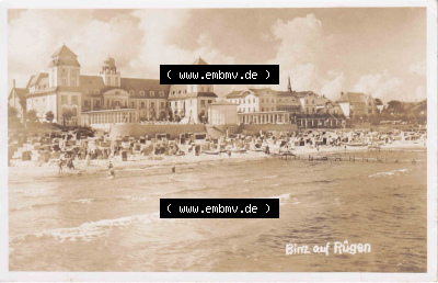 Ansichtskarte bzw. Postkarte in s/w - schwarzweiß aus DDR-Zeiten, Bezirk Rostock, Kreis Rügen Ostseebad Binz, eine Binzer DDR-Sammlung Sammlung