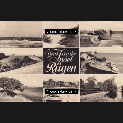 Ansichtskarte DDR Bezirk Rostock, Kreis Rügen, Insel Rügen allgemein, Gruss von der Insel Rügen, Möwen an der Ostsee, Bakenberg, Kap Arkona,... Sammlung