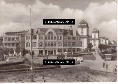 Ansichtskarte bzw. Postkarte in s/w - schwarzweiß aus DDR-Zeiten, Bezirk Rostock, Kreis Rügen Ostseebad Binz, eine Binzer DDR-Sammlung Sammlung