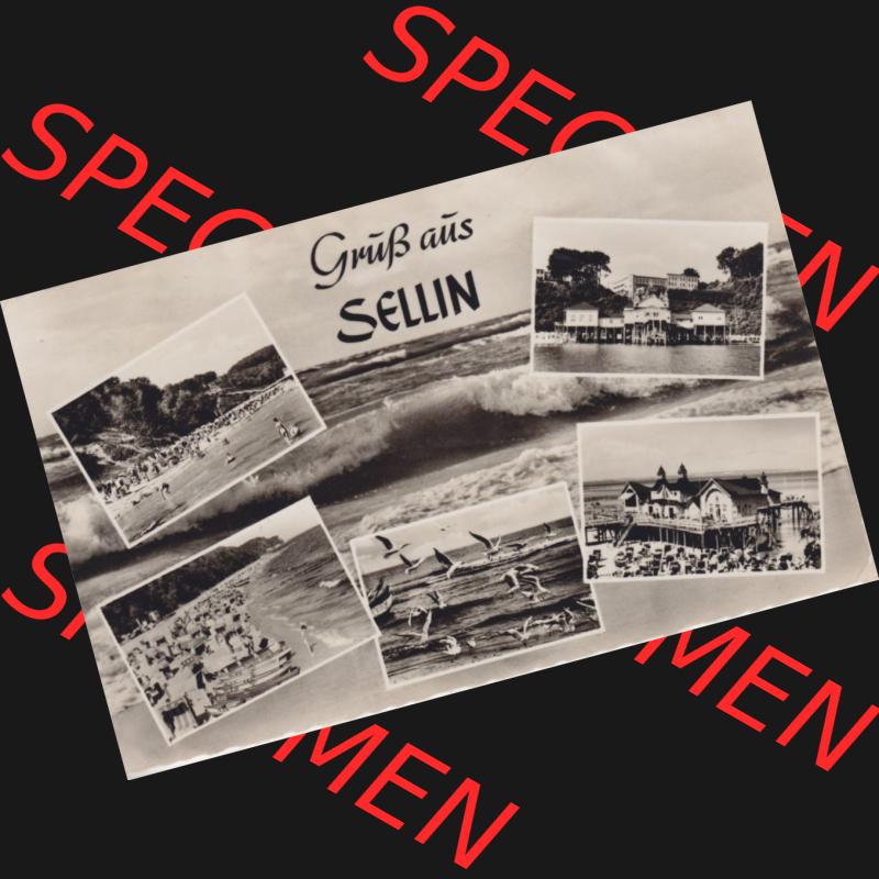 Ansichtskarte DDR Bezirk Rostock, Kreis Rügen, Ostseebad Sellin 1968, Gruß aus Sellin, gelaufen am 26.08.1968. Ansichtskarte bzw. Postkarte... Sammlung