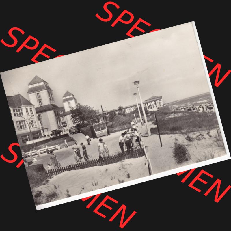 Alte Ansichtskarte DDR Bezirk Rostock, Kreis Rügen, Ostseebad Binz, 1977, Binz auf Rügen. Ansichtskarte bzw. Postkarte in s/w - schwarzweiß aus... Sammlung
