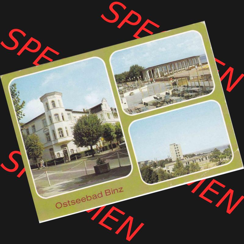 Ansichtskarte DDR Bezirk Rostock, Kreis Rügen, Ostseebad Binz, in Farbe - Color Binz auf Rügen DDR Postkarte, Bild und Heimat Reichenbach Vogtland. Ansichtskarte... Sammlung