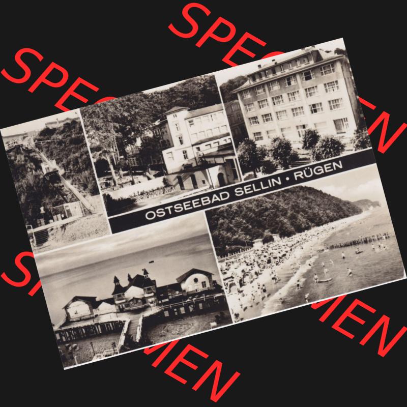 Ansichtskarte DDR Bezirk Rostock, Kreis Rügen, Ostseebad Sellin: Ostseebad Sellin. Ansichtskarte bzw. Postkarte aus DDR-Zeiten der Deutschen Demokratischen Republik... Sammlung