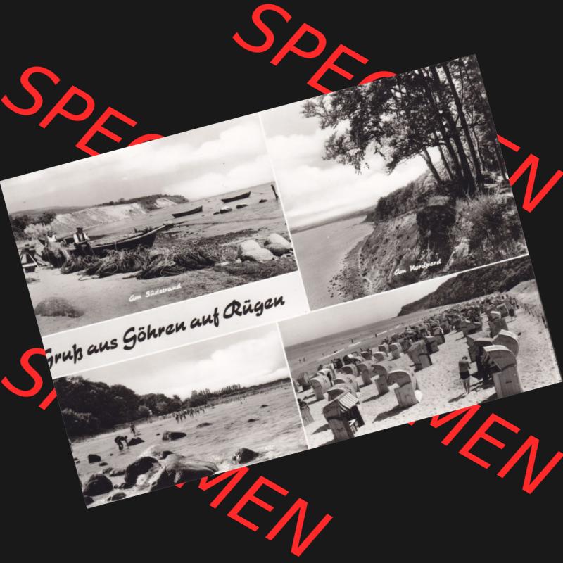Ansichtskarte DDR Bezirk Rostock, Kreis Rügen, Ostseebad Göhren: Gruß aus Göhren auf Rügen. Ansichtskarte bzw. Postkarte aus DDR-Zeiten der Deutschen... Sammlung