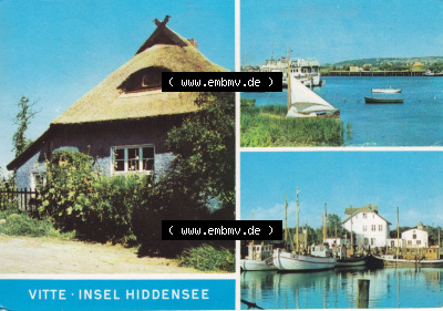 Ansichtskarte bzw. Postkarte aus DDR-Zeiten, Insel Hiddensee im Norden der DDR Sammlung