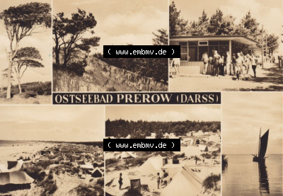 Ansichtskarte bzw. Postkarte in s/w - schwarzweiß aus DDR-Zeiten, Bezirk Rostock, Kreis Ribnitz-Damgarten Ostseebad Prerow der... Sammlung