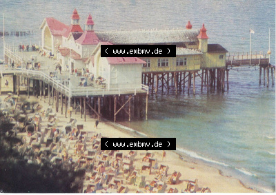 Ansichtskarte bzw. Postkarte in s/w - schwarzweiß aus DDR-Zeiten, Bezirk Rostock, Insel Rügen, Ostseebad Sellin der DDR Sammlung