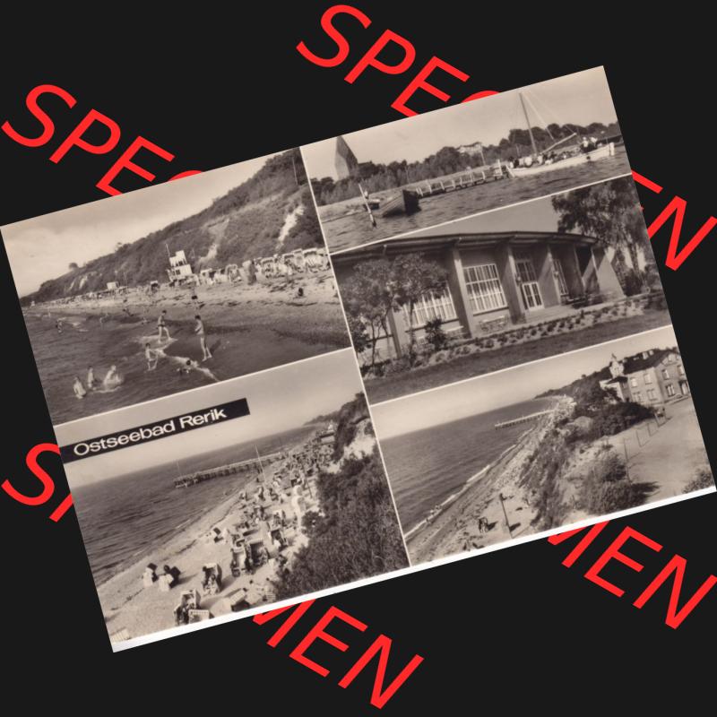 Ansichtskarte DDR Bezirk Rostock, Kreis Bad Doberan, Ostseebad, Stadt Rerik in s/w / schwarzweiß 1970, Ostseebad Rerik. Ansichtskarte bzw. Postkarte... Sammlung