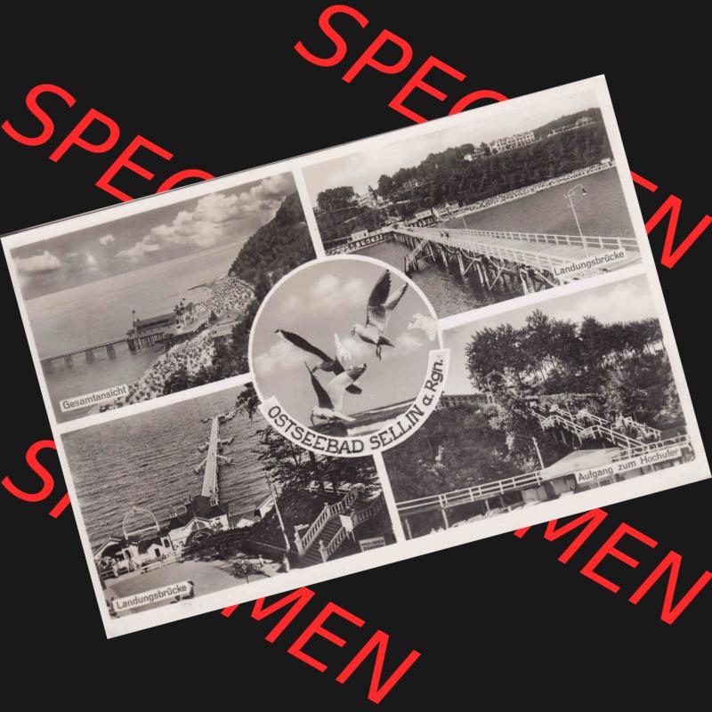 Ansichtskarte DDR Bezirk Rostock, Kreis Rügen, Ostseebad Sellin Postkarte in s/w schwarzweiß Ostseebad Sellin auf Rügen um 1935. Ansichtskarte bzw. Postkarte... Sammlung