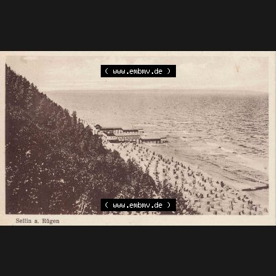 Ansichtskarte DDR Bezirk Rostock, Kreis Rügen, Ostseebad Sellin Postkarte in s/w schwarzweiß Ostseebad Sellin auf Rügen schwarzweiss. Ansichtskarte bzw. Postkarte... Sammlung