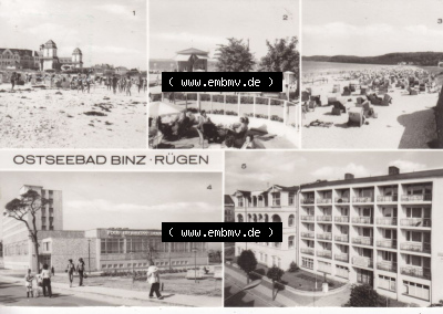 Ansichtskarte bzw. Postkarte in s/w - schwarzweiß aus DDR-Zeiten, Bezirk Rostock, Kreis Rügen Ostseebad Binz, eine Binzer DDR-Sammlung Sammlung