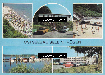 Ansichtskarte bzw. Postkarte in Farbe aus DDR-Zeiten, Bezirk Rostock, Insel Rügen allgemein der DDR Sammlung