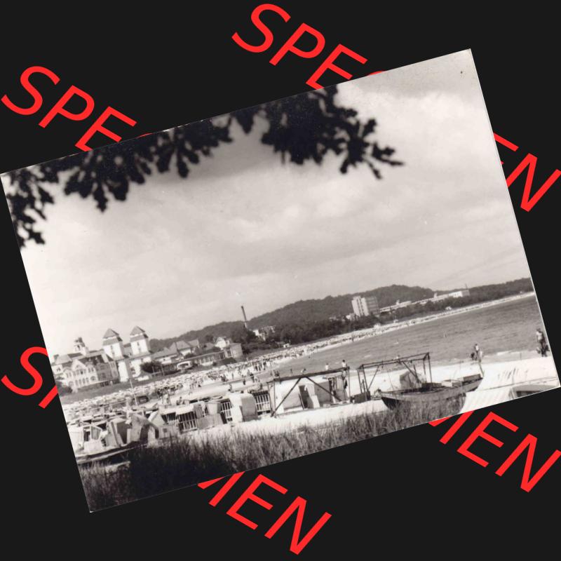 Alte Ansichtskarte DDR Bezirk Rostock, Kreis Rügen, Ostseebad Binz, Zur DDR-Zeiten, Ostseebad Binz auf Rügen. Ansichtskarte bzw. Postkarte in s/w - schwarzweiß... Sammlung