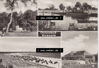 Ansichtskarte bzw. Postkarte in s/w - schwarzweiß aus DDR-Zeiten, Bezirk Rostock, Kreis Ribnitz-Damgarten Ostseebad Prerow der... Sammlung