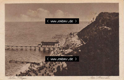 Ansichtskarte bzw. Postkarte in s/w - schwarzweiß aus DDR-Zeiten, Bezirk Rostock, Insel Rügen, Ostseebad Sellin der DDR Sammlung