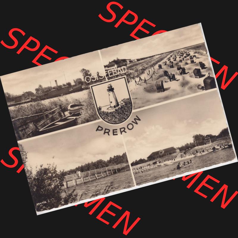 Ansichtskarte DDR Bezirk Rostock, Kreis Ribnitz-Damgarten Ostseebad Prerow Bildpostkarte in s/w - schwarzweiß Ostseebad Prerow. Ansichtskarte bzw. Postkarte in s/w - schwarzweiß... Sammlung
