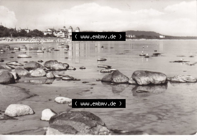 Ansichtskarte bzw. Postkarte in s/w - schwarzweiß aus DDR-Zeiten, Bezirk Rostock, Kreis Rügen Ostseebad Binz, eine Binzer DDR-Sammlung Sammlung