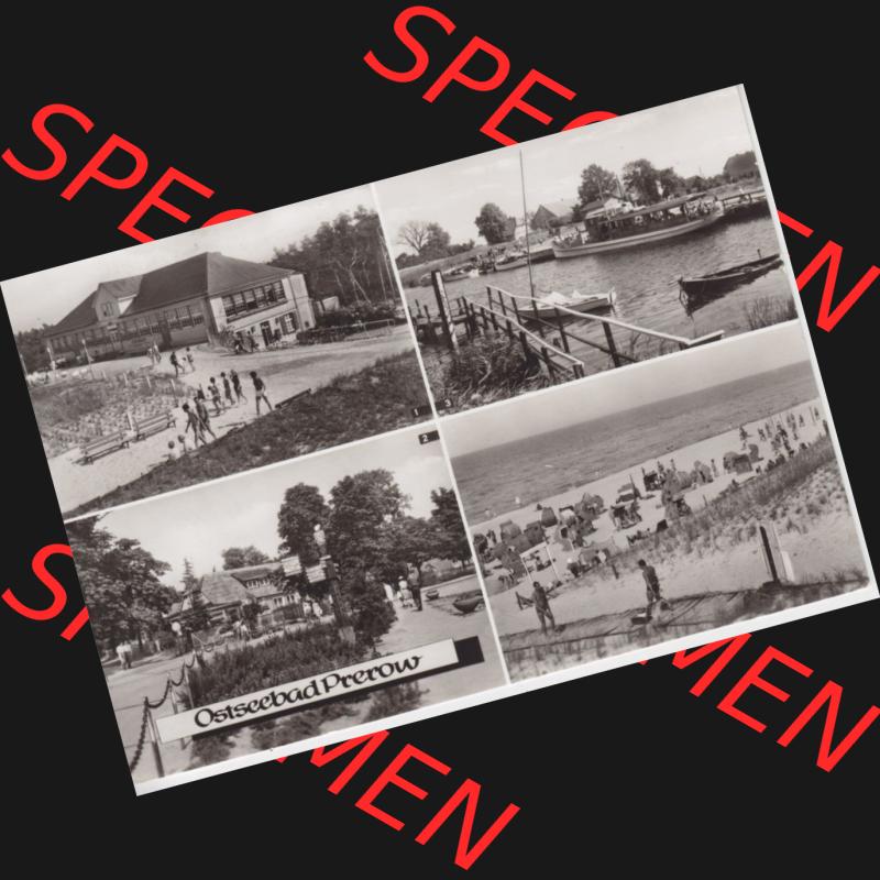 Ansichtskarte DDR Bezirk Rostock, Kreis Ribnitz-Damgarten Ostseebad Prerow Bildpostkarte in s/w - schwarzweiß HO-Gaststätte Dünenhaus, am Café Strandeck. Ansichtskarte... Sammlung