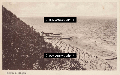 Ansichtskarte bzw. Postkarte in s/w - schwarzweiß aus DDR-Zeiten, Bezirk Rostock, Insel Rügen, Ostseebad Sellin der DDR Sammlung